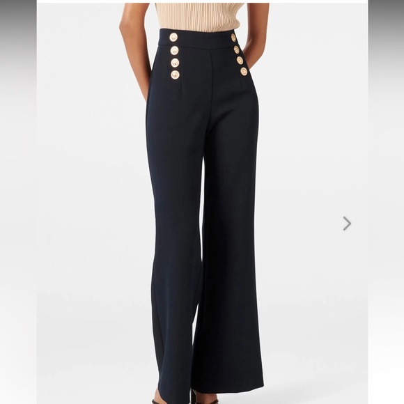 NWOT Elegant navy Women's Wide-Leg Pants - Picture 1 of 3
